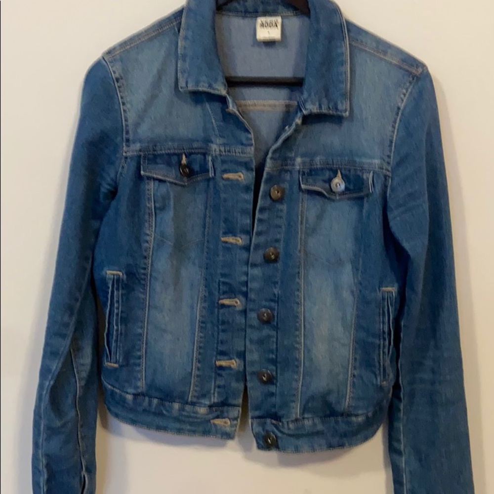 blue denim jacket